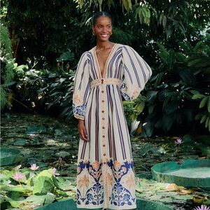 FARM Rio Off White Pineapple Deco Maxi